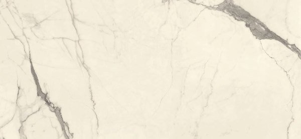 Широкоформатный керамогранит Kerlite Vanity Glossy Bianco Statuario Chain B, цвет бежевый, поверхность полированная, прямоугольник, 1200x2600