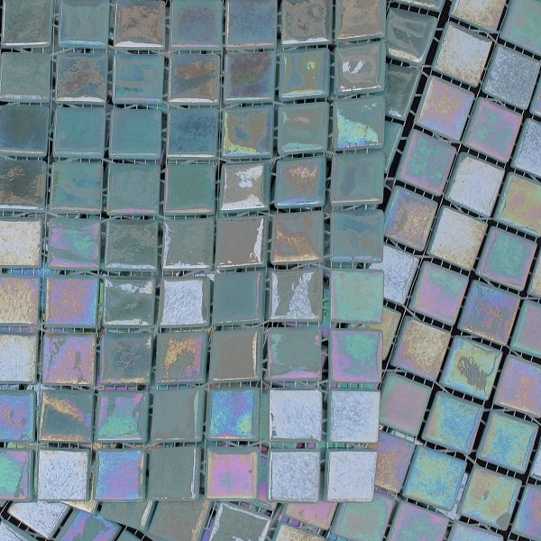 Мозаика Mosavit Acquaris Lotto, цвет бирюзовый, поверхность глянцевая, квадрат, 316x316