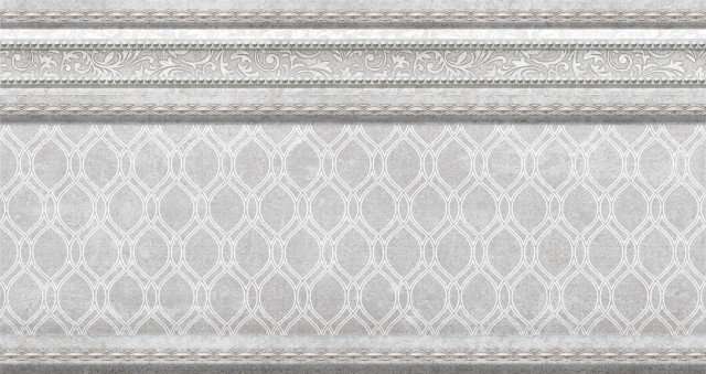 Бордюры Mayolica Royal Zocalo Natural, цвет серый, поверхность матовая, прямоугольник, 150x280
