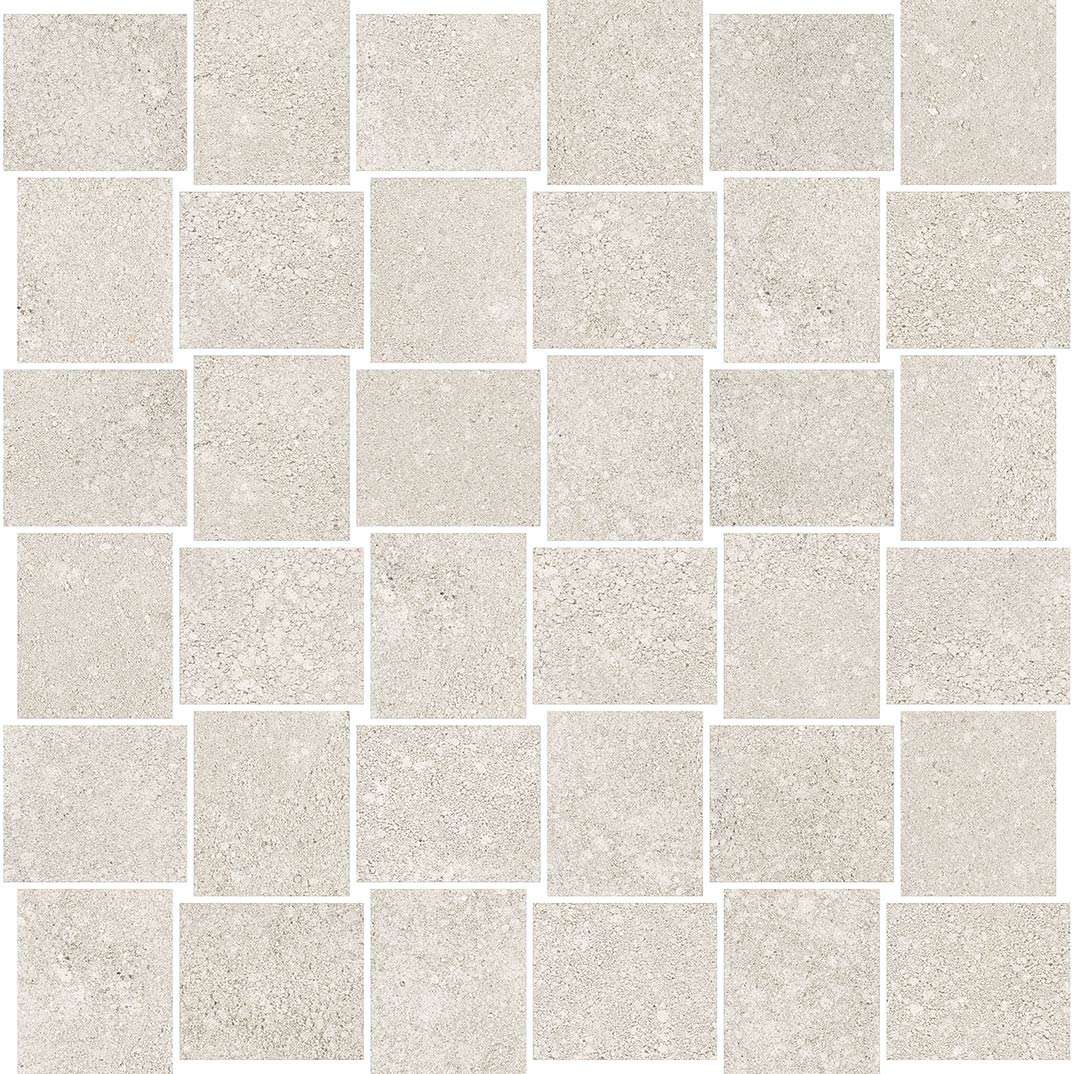 Мозаика Vallelunga Terrae Mosaico Intreccio Gesso VTEMI10, цвет бежевый, поверхность матовая, квадрат, 300x300