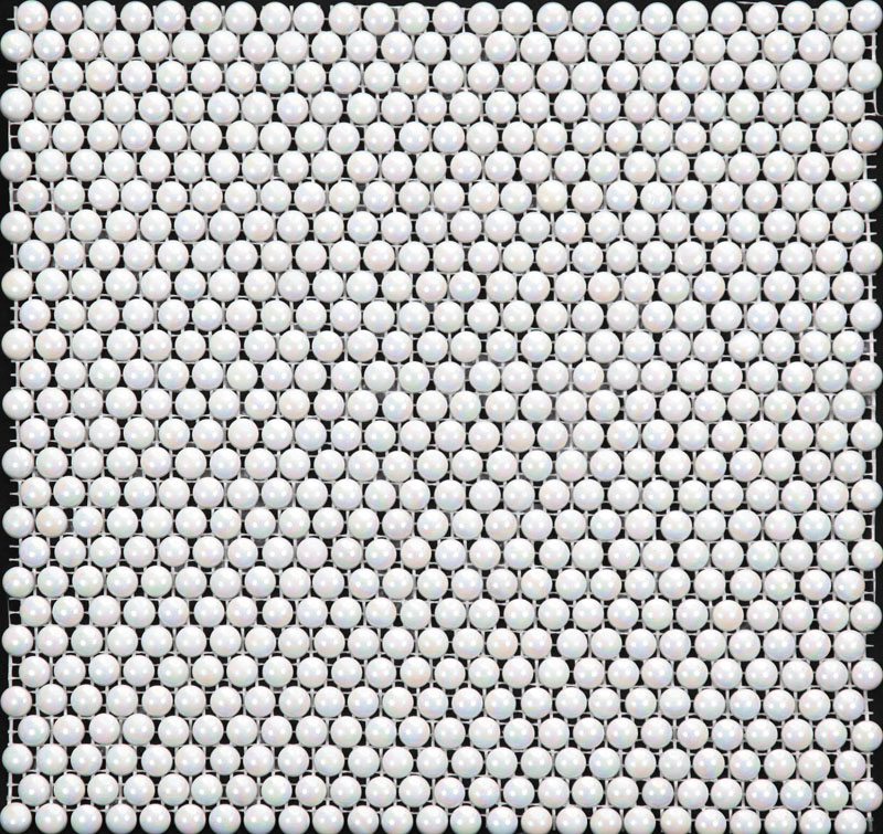 Мозаика Natural Mosaic Flex WH-001 (HY-01) (Стекло), цвет белый, поверхность глянцевая, прямоугольник, 315x325