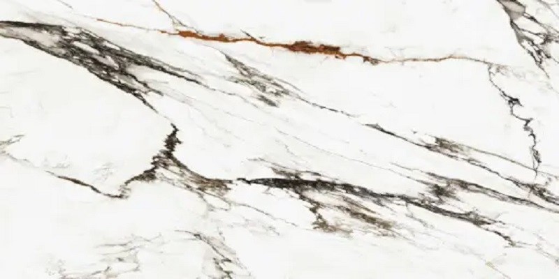 Широкоформатный керамогранит Urbatek Paonazzo Biondo Silk A 100288132A, цвет белый коричневый бежевый, поверхность сатинированная, прямоугольник, 1200x2500