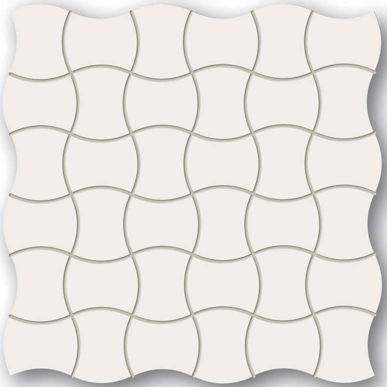Мозаика Maciej Zien Piccadilly Bond Street 2, цвет белый, поверхность лаппатированная, квадрат, 298x298