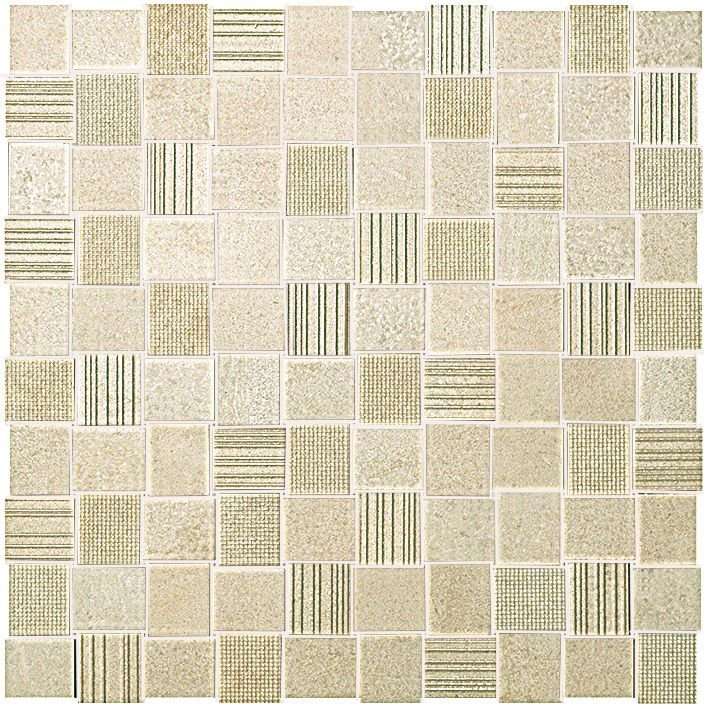 Мозаика Fap Desert Check Beige Mosaico FKIH, цвет бежевый, поверхность матовая, квадрат, 305x305