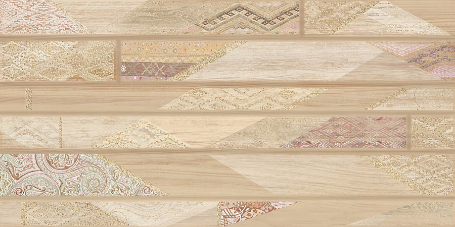 Декоративные элементы Azori Rustic Decor Vintage, цвет бежевый, поверхность матовая, прямоугольник, 315x630