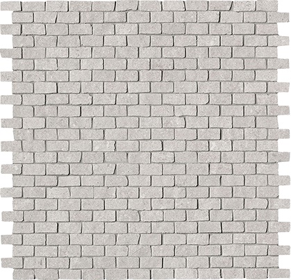 Мозаика Fap Nux Grey Brick Mosaico Anticato, цвет серый, поверхность матовая, под кирпич, 305x305