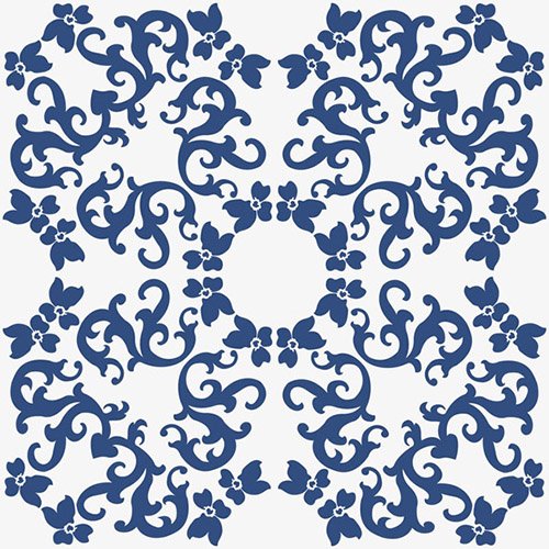 Декоративные элементы Bardelli Bardelli Iris 1 C6, цвет синий, поверхность глянцевая, квадрат, 200x200