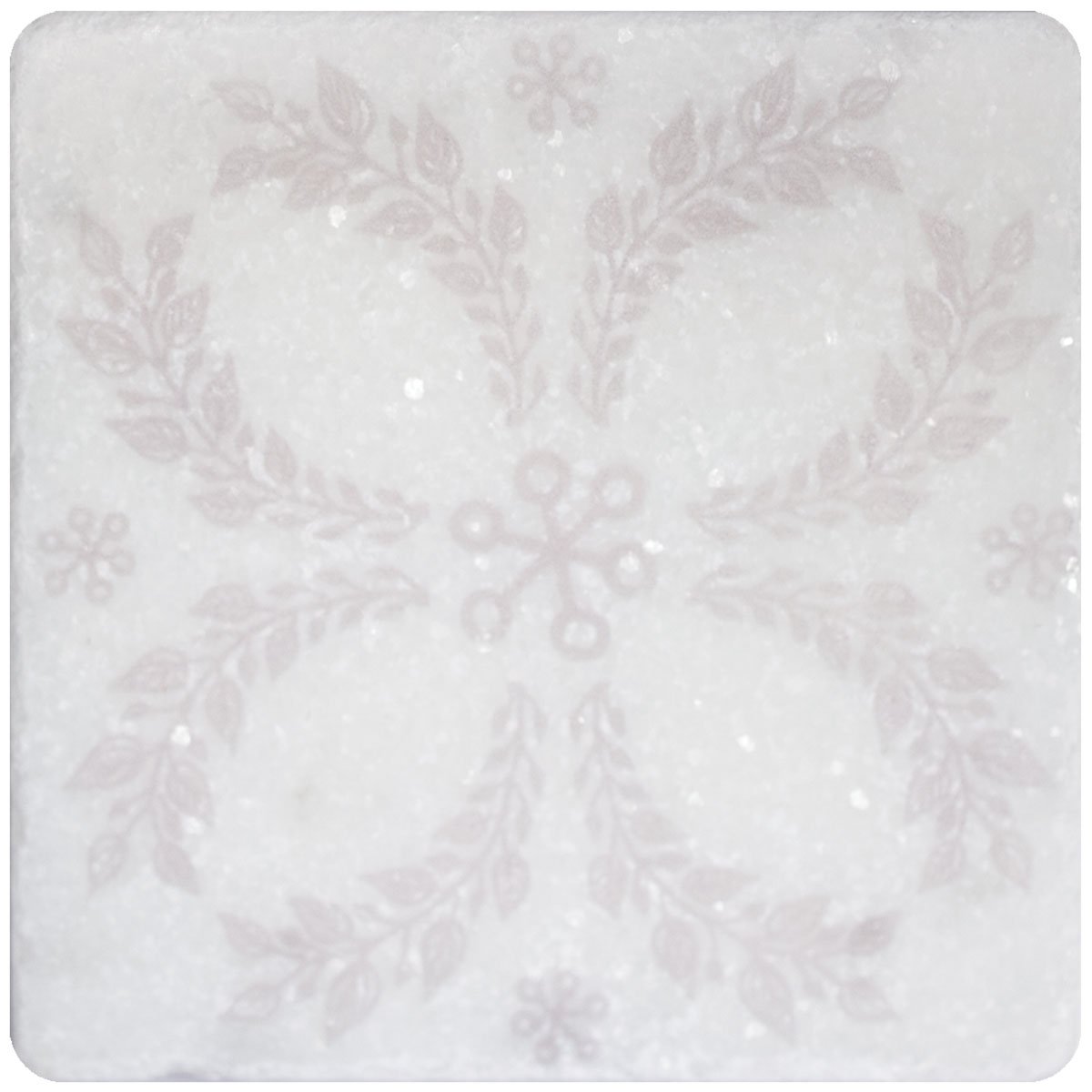 Керамическая плитка Stone4home Marble White Motif №5, цвет белый, поверхность матовая, квадрат, 100x100