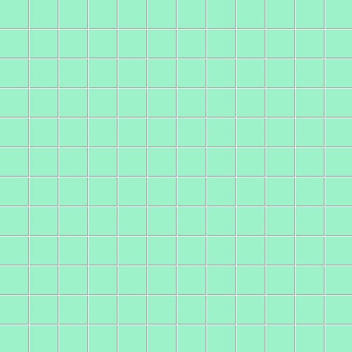 Мозаика Ce.Si Matt Laguna Su Rete 2,5x2,5, цвет бирюзовый, поверхность матовая, квадрат, 300x300