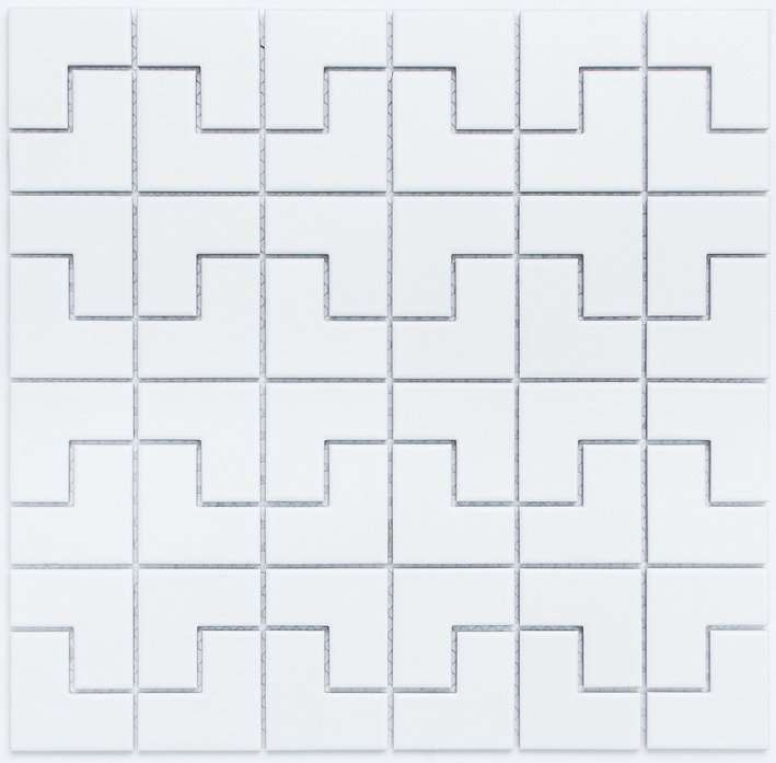 Мозаика NS Mosaic PS2548-03, цвет белый, поверхность матовая, квадрат, 300x300