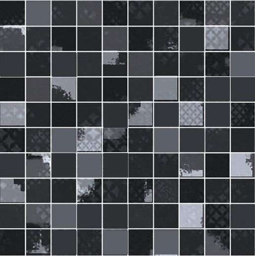 Мозаика Brennero Mos. Luce Lustro Nero MLQMNE, цвет чёрный, поверхность глянцевая, квадрат, 250x250