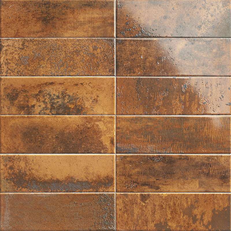 Керамическая плитка Mainzu Bellagio Fuocco, цвет коричневый, поверхность матовая, прямоугольник, 100x300