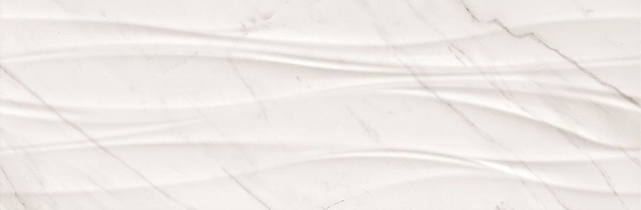 Керамическая плитка Saloni Marmaria Aguas Agora Blanco, цвет белый, поверхность глянцевая, прямоугольник, 300x900