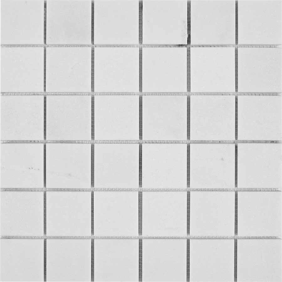Мозаика Pixel Mosaic PIX296 Мрамор (48x48 мм), цвет белый, поверхность глянцевая, квадрат, 305x305