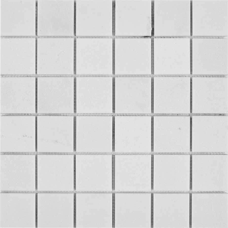 Мозаика Pixel Mosaic PIX296 Мрамор (48x48 мм), цвет белый, поверхность глянцевая, квадрат, 305x305