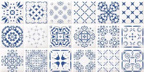 Декоративные элементы Dual Gres Feel Decor Perth, цвет голубой, поверхность матовая, прямоугольник, 300x600