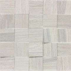 Мозаика Casa Dolce Casa Wooden Tile White Mosaico 3D 742055, цвет белый, поверхность глазурованная, квадрат, 300x300