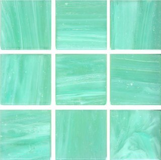 Мозаика Irida Aquarelle 20.AQ21(2), цвет зелёный, поверхность глянцевая, квадрат, 327x327