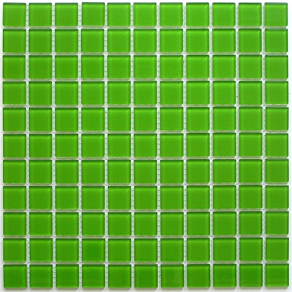 Мозаика Bonaparte Bonaparte Green Glass, цвет зелёный, поверхность глянцевая, квадрат, 300x300