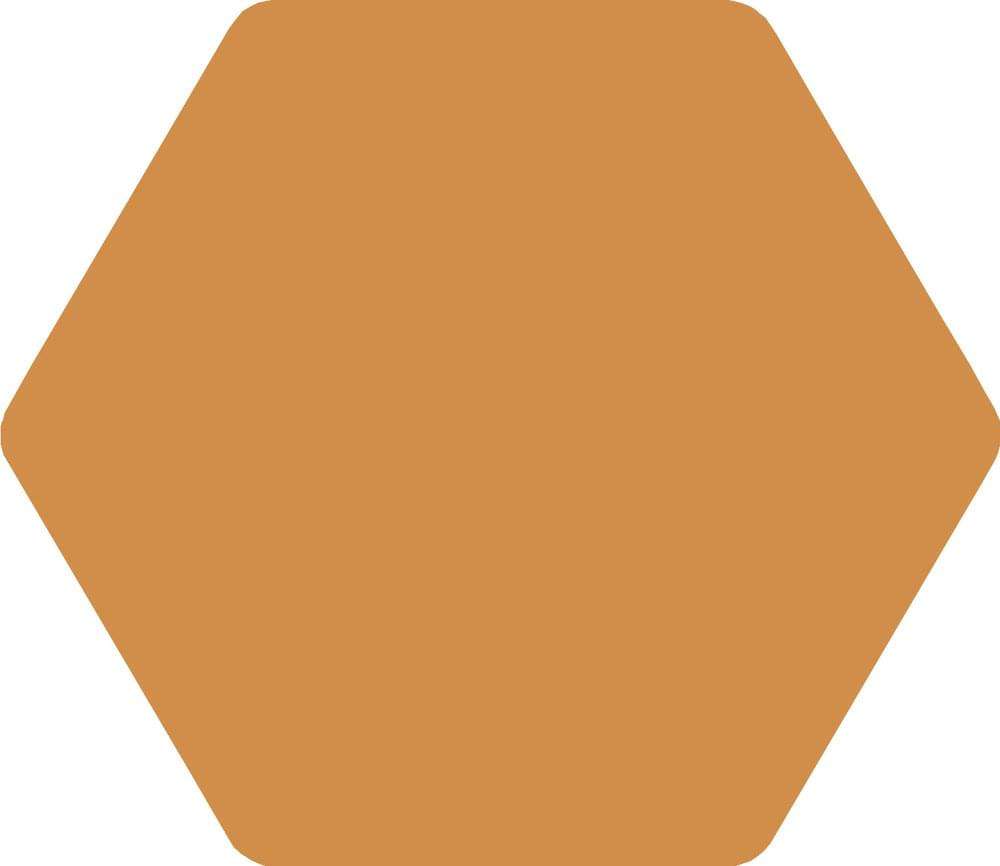 Керамогранит Bestile Toscana Amarillo, цвет коричневый, поверхность матовая, шестиугольник, 258x290