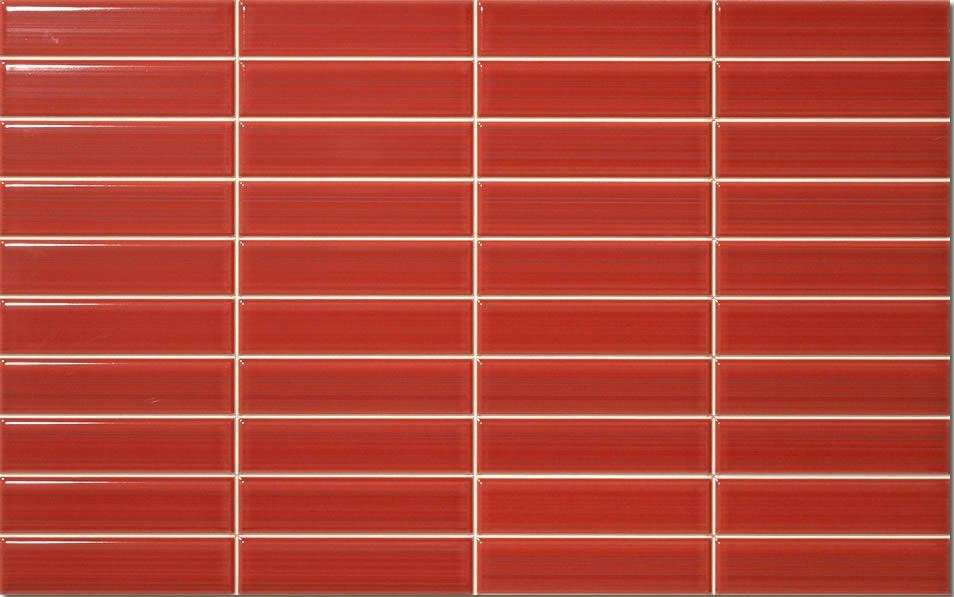 Мозаика Colorker Deco Geo Fuego, цвет красный, поверхность структурированная, прямоугольник, 250x400
