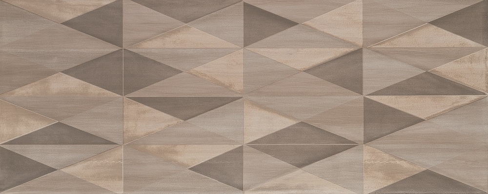 Декоративные элементы Tubadzin D-Nursa Grey, цвет коричневый, поверхность глянцевая, прямоугольник, 298x748