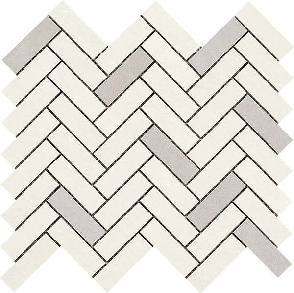 Мозаика Ragno Terracruda Mosaico Degrade Calce/Luce R060, цвет белый, поверхность матовая, квадрат, 332x332