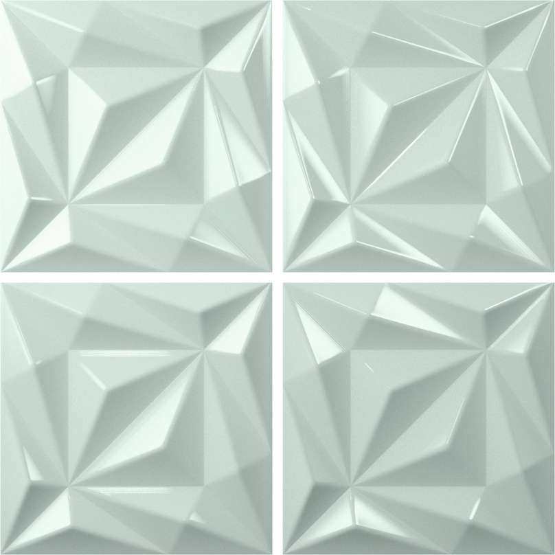 Керамическая плитка Baldocer Iggy Nora Mint, цвет зелёный, поверхность глянцевая, квадрат, 150x150