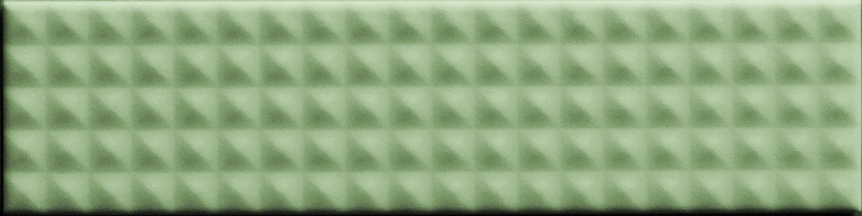 Керамическая плитка 41zero42 Biscuit Stud Salvia 4100687, цвет зелёный, поверхность матовая 3d (объёмная), прямоугольник, 50x200