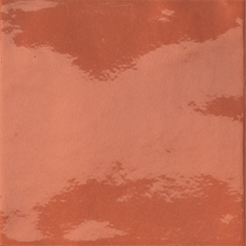 Керамическая плитка Iris Bottega D’Arte Arancio Lucido 511033, цвет оранжевый, поверхность глянцевая, квадрат, 150x150