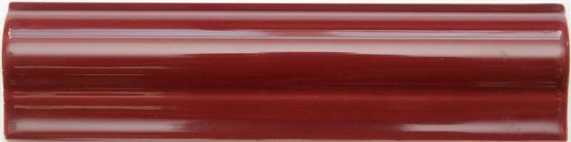 Бордюры Dar Ceramics Biselado/Liso Moldura Antigua Burgundi Brillo, цвет красный, поверхность глянцевая, прямоугольник, 50x150