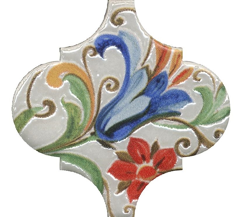 Декоративные элементы Kerama Marazzi Арабески Тоскана 5 глянцевый VT\A581\65000, цвет разноцветный, поверхность глянцевая, арабеска, 65x65