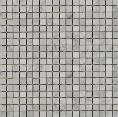 Мозаика Art & Natura Marble Mosaic Bianco Carrara, цвет серый, поверхность глянцевая, квадрат, 305x305