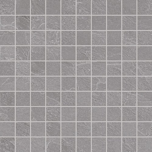 Мозаика Emilceramica (Acif) Mosaico Nordika Grey Rett ECWL, цвет серый, поверхность матовая, квадрат, 300x300