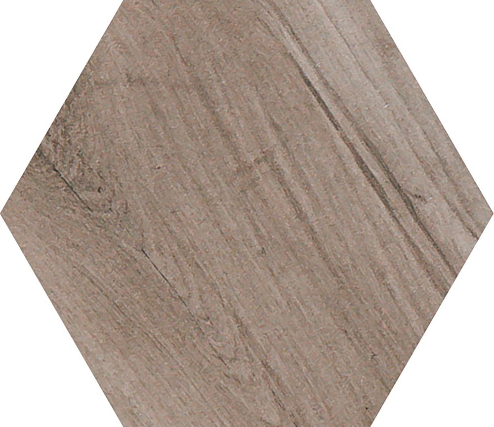 Керамогранит Pamesa Cr.Rovere Bark Hex, цвет коричневый, поверхность матовая, шестиугольник, 198x228