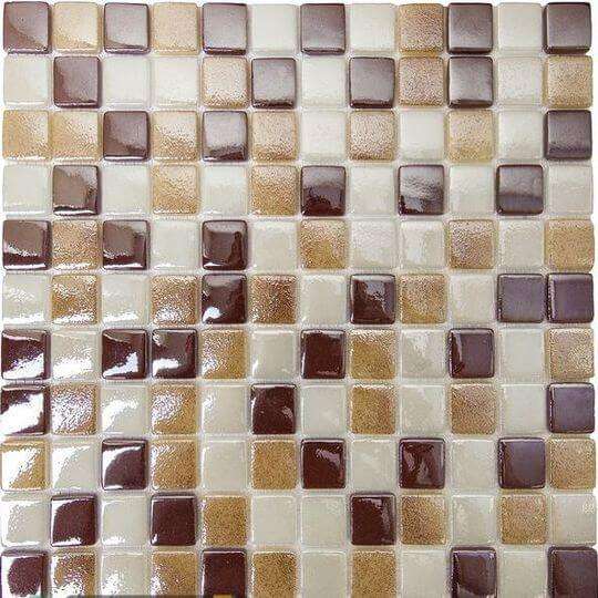 Мозаика Chakmaks 23x23 Persis, цвет коричневый, поверхность глянцевая, квадрат, 301x301