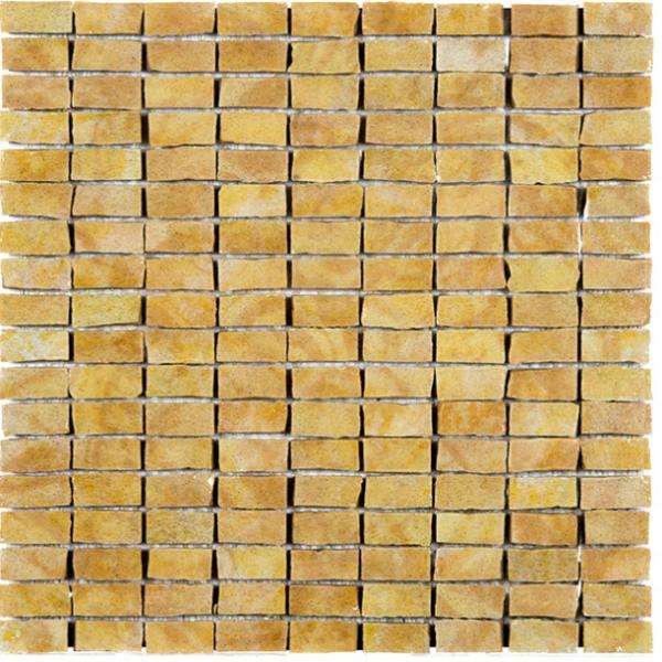 Мозаика La Moderna Meteora Gold 1,5х3, цвет жёлтый, поверхность матовая, квадрат, 300x300