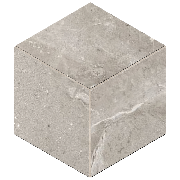 Мозаика Ametis By Estima Kailas Light Brown KA03 Cube Неполированный 29x25 35073, цвет коричневый, поверхность матовая, шестиугольник, 250x290