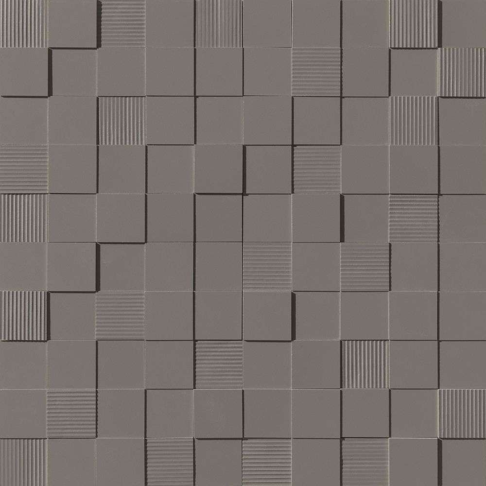 Мозаика Settecento Matiere Muretto 3D Carton Fango, цвет коричневый, поверхность матовая 3d (объёмная), квадрат, 290x290