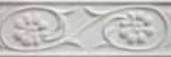 Бордюры Cevica Petalos Blanco, цвет белый, поверхность глянцевая, прямоугольник, 50x150