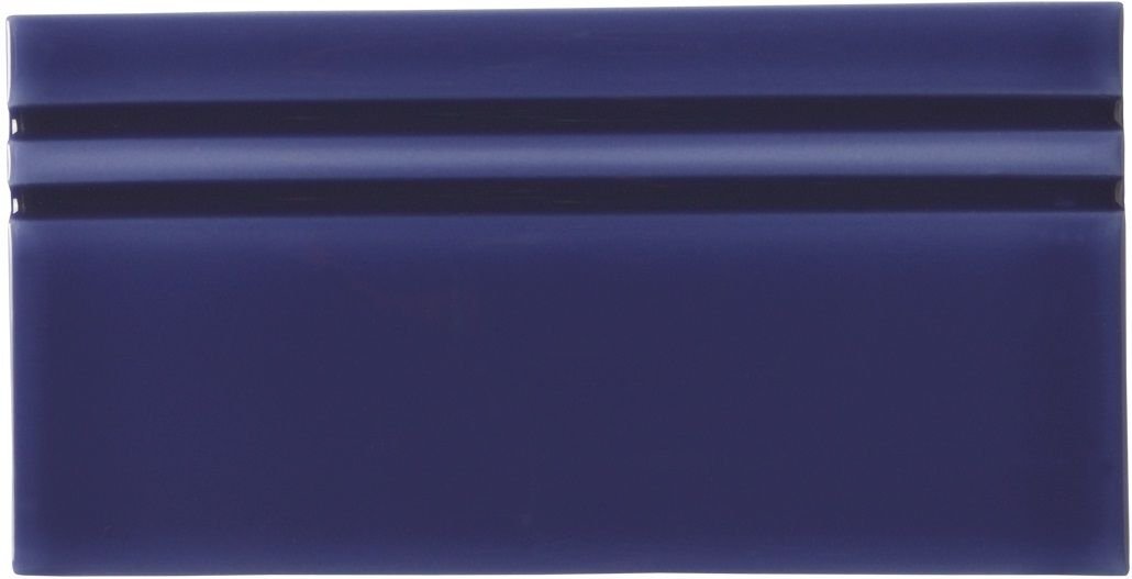 Бордюры Adex ADRI5084 Rodapie Santorini Blue, цвет синий, поверхность глянцевая, прямоугольник, 100x200