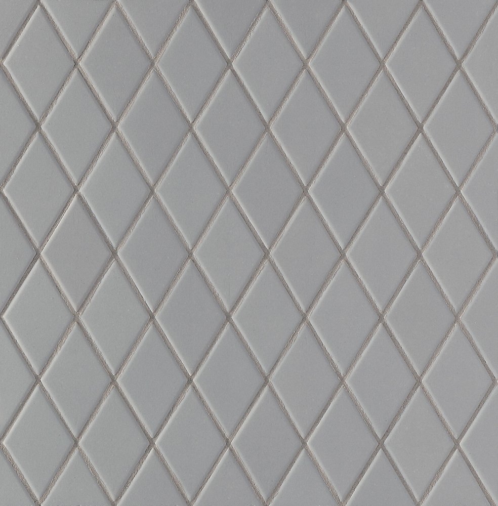 Мозаика Mutina Rombini Losange Grey BORM12, цвет серый, поверхность матовая, квадрат, 275x275