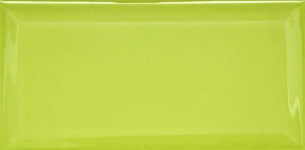 Керамическая плитка Dar Ceramics Biselado Pistacho Brillo, цвет зелёный, поверхность глянцевая, кабанчик, 100x200