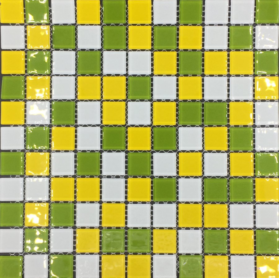 Мозаика Pixel Mosaic PIX012 Стекло (25x25 мм), цвет разноцветный, поверхность глянцевая, квадрат, 300x300