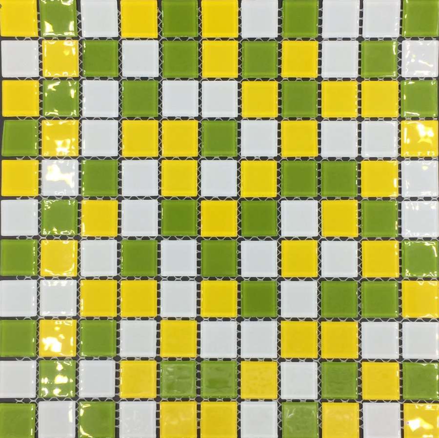 Мозаика Pixel Mosaic PIX012 Стекло (25x25 мм), цвет разноцветный, поверхность глянцевая, квадрат, 300x300