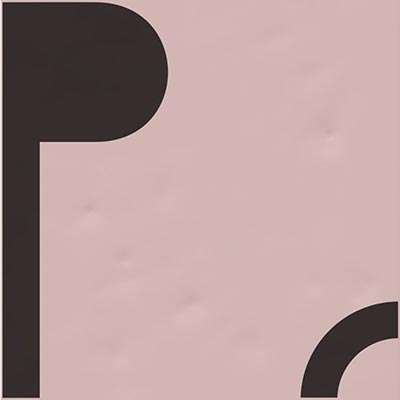 Декоративные элементы Vives Filippo Soul Filippo-25, цвет чёрный розовый, поверхность матовая, квадрат, 200x200