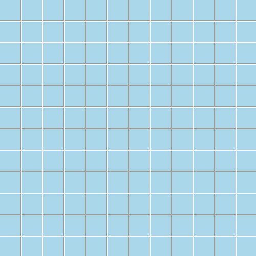 Мозаика Ce.Si Matt Marina Su Rete 2,5x2,5, цвет голубой, поверхность матовая, квадрат, 300x300