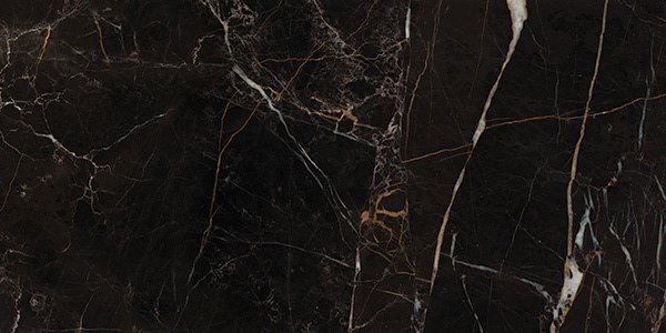 Керамогранит Keope Elements Port Laurent Lap., цвет чёрный, поверхность лаппатированная, прямоугольник, 600x1200