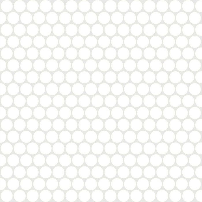 Мозаика Rex Extra Light Circle White 735614, цвет белый, поверхность глянцевая, квадрат, 300x300