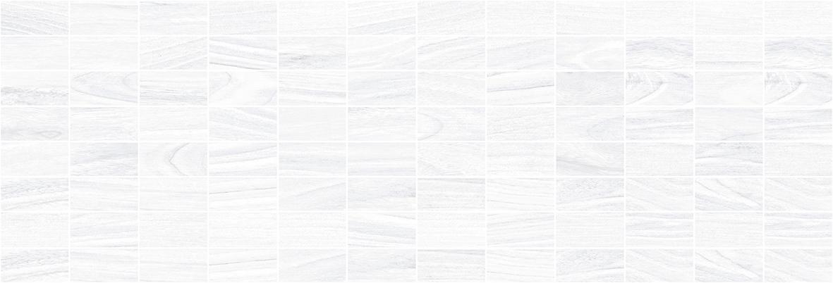 Мозаика Laparet Zen Декор мозаичный белый MM60070, цвет белый, поверхность матовая, прямоугольник, 200x600